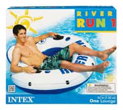 Intex Blue/White Vinyl Inflatable Floating Tube
