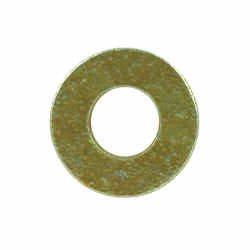 HILLMAN Yellow Dichromate Steel 1/4 in. SAE Flat Washer 100 pk