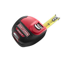 Craftsman Sidewinder 25 ft. L x 1 in. W ABS Plastic Black 1 pk Tape Measure