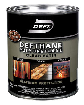 Deft Defthane Satin Clear Polyurethane 1 qt