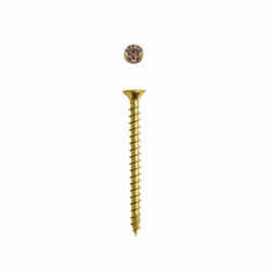 SPAX No. 8 x 2 in. L Phillips/Square Flat Yellow Zinc Steel Multi-Purpose Screw 20 each