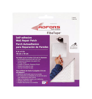 Adfors FibaTape 4 in. L X 4 in. W Fiberglass Mesh White Self Adhesive Wall Repair Patch