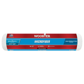 Wooster Microfiber 14 in. W X 3/8 in. S Paint Roller Cover 1 pk