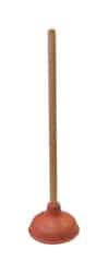 Cobra 18 in. L x 5 in. Dia. Plunger with Wooden Handle