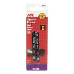 Ace 2-3/4 in. Steel Universal Jig Saw Blade 10 TPI 2 pk