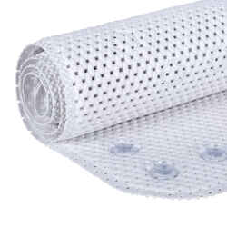 Duck Brand 20 in. L x 36 in. W White Polyester Bath Mat Latex Free