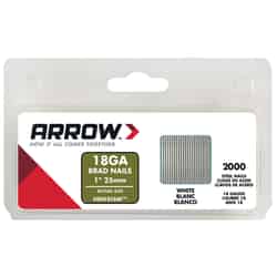 Arrow Fastener BN18 18 Ga. x 1 in. L Galvanized Steel Brad Nails 2000 pk 0.95 lb.