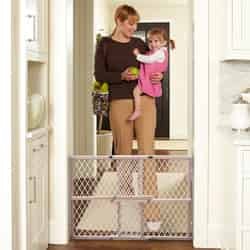 North States Brown 23 in. H x 26.5-42 in. W Wood Child Safety Gate