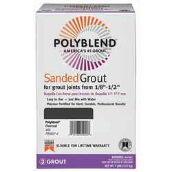 Custom Building Products Polyblend Indoor and Outdoor Charcoal Grout 7 lb