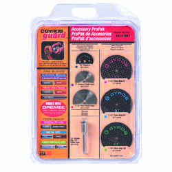 Gyros Tools ProPack 1 1/4 in. x 4 in. L x 1/8 in. Dia. High Speed Steel Rotary Accessory Kit 7