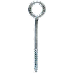 Hampton 1/4 in. x 3-3/4 in. L Zinc-Plated Steel Lag Thread Eyebolt Nut Included