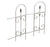 Panacea Living Accents 97 in. L x 32 in. H Steel Black Garden Fence