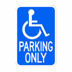 Hy-Ko Traffic English Blue Informational Sign 18 in. H x 12 in. W