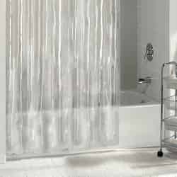 Excell 70 in. H x 72 in. W Solid Shower Curtain Liner Clear