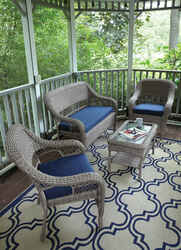 Living Accents Wicker Rocker Chair