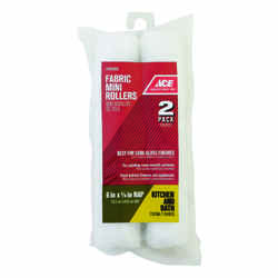 Ace Fabric 6 in. W X 1/4 in. S Mini Paint Roller Cover 2 pc