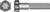 HILLMAN 1/2 in. Dia. x 3-1/2 in. L Heat Treated Yellow Dichromate Hex Head Cap Screw 25 box