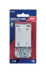 Ace 3.75 in. W x 1-1/2 in. L Chrome Steel Backflip Hinge 2 pk