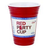 Trudeau Red Plastic cup 1 each Party Cup
