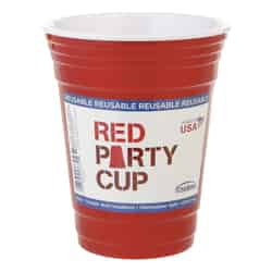Trudeau Red Plastic cup 1 each Party Cup