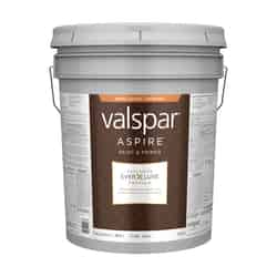 Valspar Aspire Semi-Gloss Basic White Paint and Primer Exterior 5 gal