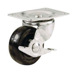 Shepherd 4 in. Dia. Swivel Swivel Caster Wheel/Plate 225 lb.