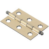 Ace 2.75 in. W X 2 in. L Antique Brass Brass Ball Tip Hinge 2 pk