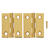 Ace 1-1/2 in. W x 1-1/4 in. L Polished Brass Brass Broad Hinge 2 pk