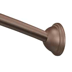 Moen Adjustable Curved Shower Rod 72 in. L Bronze