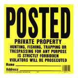 Hy-Ko English 11 in. H x 11 in. W Plastic Sign Posted Private Property