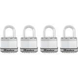 Master Lock 1-3/4 in. W Stainless Steel Ball Bearing Locking Laminated Padlock 4 pk Keyed Alike