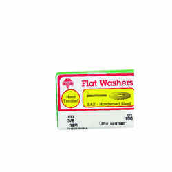 HILLMAN Yellow Dichromate Steel 3/8 in. SAE Flat Washer 100 pk