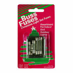 Bussmann 3 & 7 amps 125 volts Plastic Christmas Fuse 6 pk