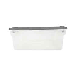 Homz Latching 6-1/8 in. H X 16 1/4 in. W X 13 in. D Stackable Storage Box