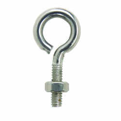 Hampton 1/4 in. x 2 in. L Stainless Steel Eyebolt Nut Included