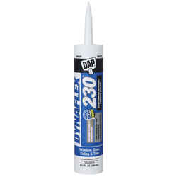 DAP Dynaflex 230 White Elastomeric Door, Trim and Window Sealant 10.1 oz
