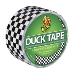 Duck Brand 30 ft. L x 1.88 in. W Black Checker Duct Tape