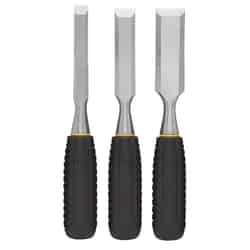 Stanley 150 Series 1 in. W x 5 in. L Forged Steel Wood Chisel Set Yellow 3 pc.
