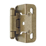 Amerock 1-1/2 in. W x 2-1/4 in. L Burnished Brass Steel Self-Closing Hinge 2