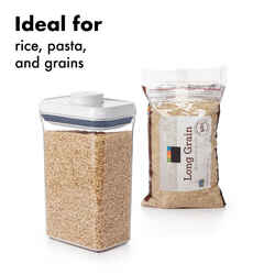 OXO 2.5 qt. Pop Container 1 pk Clear Good Grips