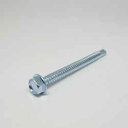 Ace 3 in. L x 1/4-14 Sizes Hex Washer Head Steel Self- Drilling Screws 1 lb. Zinc-Plated Hex