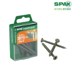 SPAX No. 14 x 2-1/2 in. L Phillips/Square Flat High Corrosion Resistant Steel Multi-Purpose S