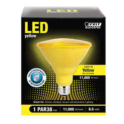 Feit Electric PAR38 E26 (Medium) LED Bulb Yellow 90 Watt Equivalence 1 pk