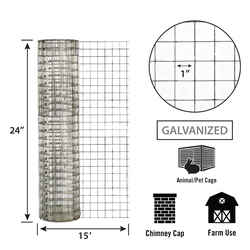 Garden Zone 24 in. W Steel Wire Cage