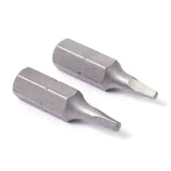 Ace #0 x 1 in. L Square Recess S2 Tool Steel Hex Shank 2 pc. Insert Bit 1/4 in.