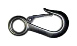 Baron 1-1/8 in. Dia. x 4-5/8 in. L Polished Steel Snap Hook 400 lb.