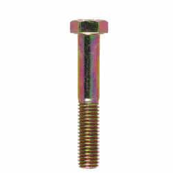 HILLMAN 1/2 in. Dia. x 3 in. L Heat Treated Yellow Dichromate Hex Head Cap Screw 50 box