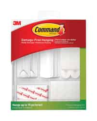 3M Command Assorted Foam Picture Hanging Kit 5 lb. 16 lb. 38 pk White ADHESIVE STRIPS