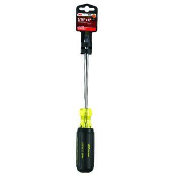 Ace 6 in. Slotted Screwdriver Steel Black 1 5/16