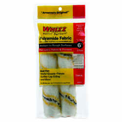 Whizz Polyamide Fabric 1/2 in. x 6 in. W Mini For Semi Smooth to Semi Rough 2 pk Paint Roller Co